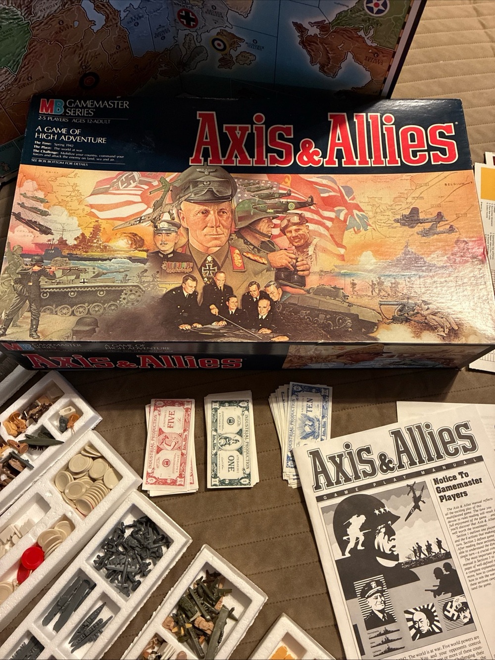 Axis & Allies Board Game - MB Gamesmaster Series1987